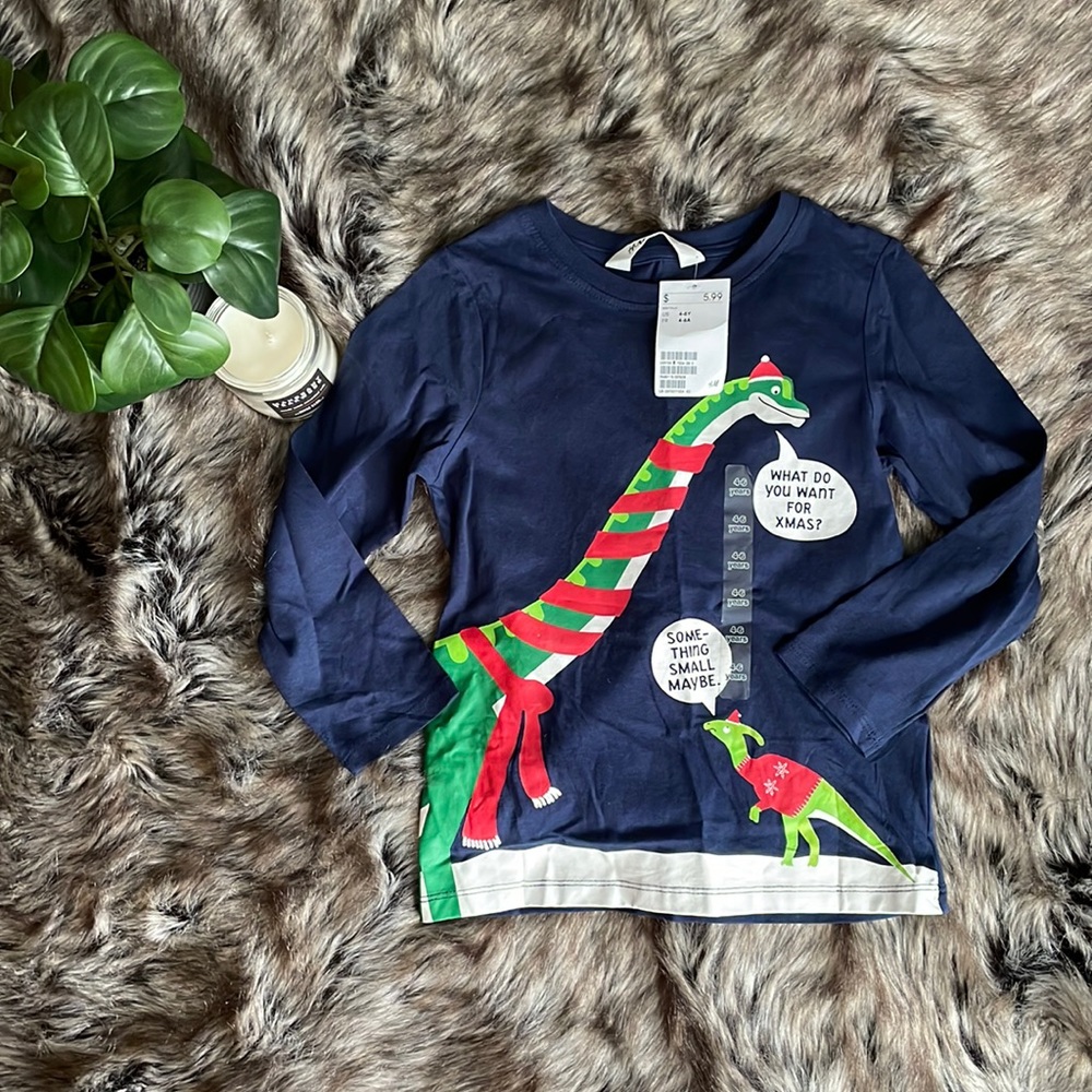 NEW H&M Navy Blue Long Sleeve Shirt